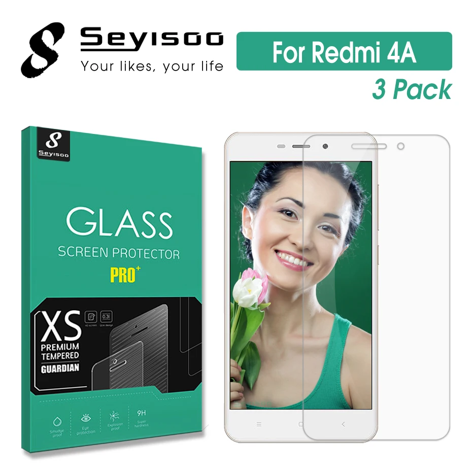 [3 Упак.] 100% Оригинальная защитная пленка из закаленного стекла Seyisoo Premium 2.5D 9H для