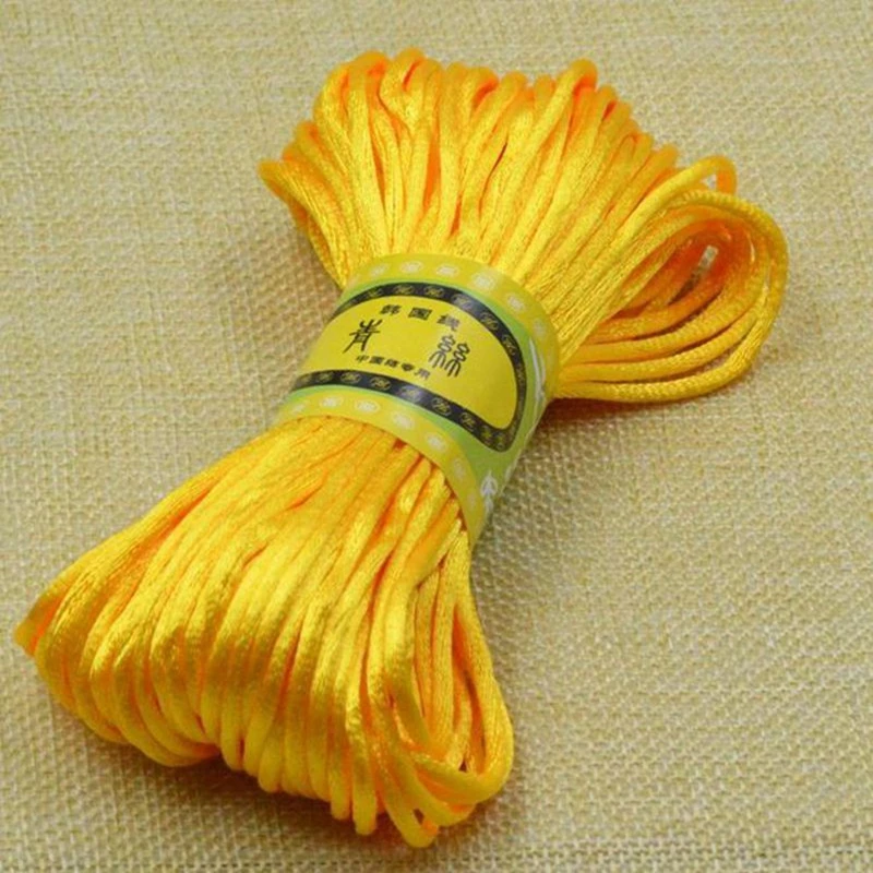 3 мм китайский узел атласный нейлоновый плетеный шнур веревка бисер макраме ручной работы нить шнуры 5 м