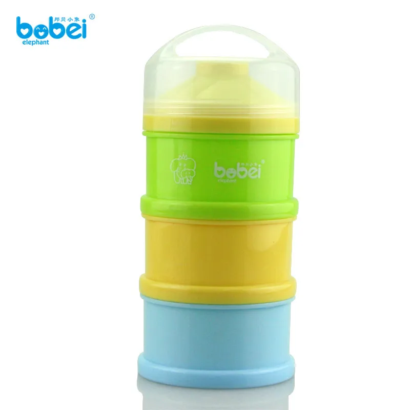 

3 Layer Portable Baby Infant Feeding Milk Powder Milk Container Storage Feeding Box 3 Cells Grid Box Food Bottle Container3 FJ88