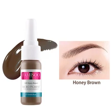 Famisoo 15 мл Медовый коричневый татуировки чернила постоянный макияж с микроволокном пигмент татуировки пигменто краска для тела чернила для татуировки принадлежности