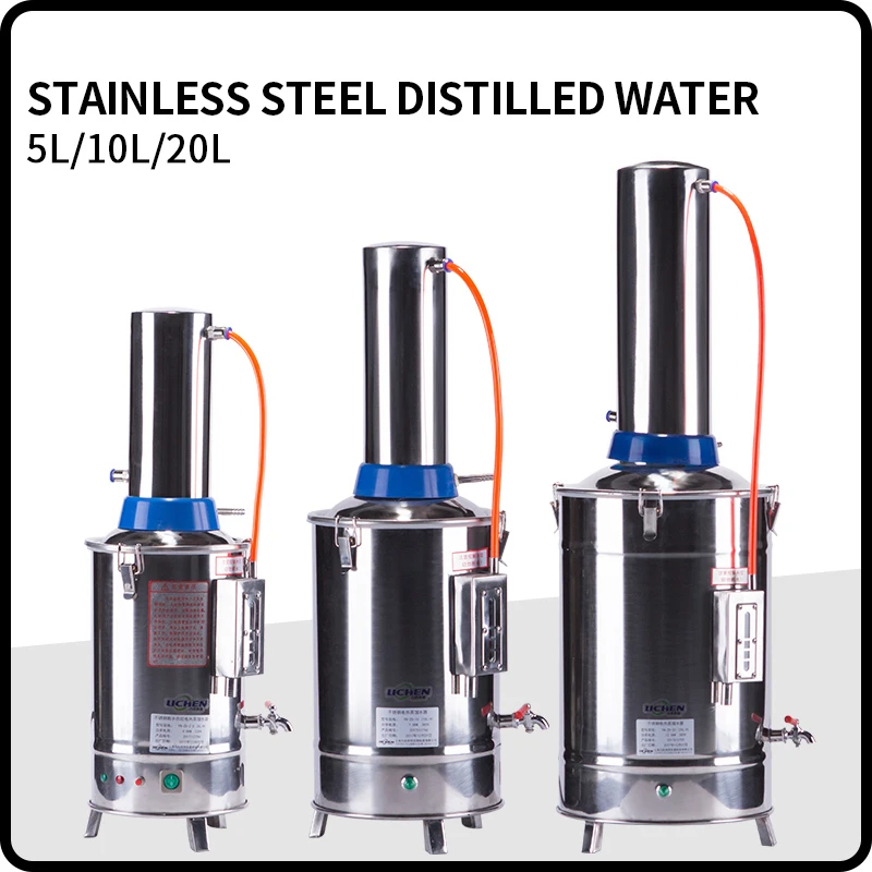 Stainless steel water shut off self controlled heating distilled