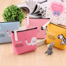 Милые животные из зооппарка принт женские Слон бумажник держатель для карт монета кошелек, клатч ПУ, кожаная Монета Кошельки на молнии, кошельки и сумки