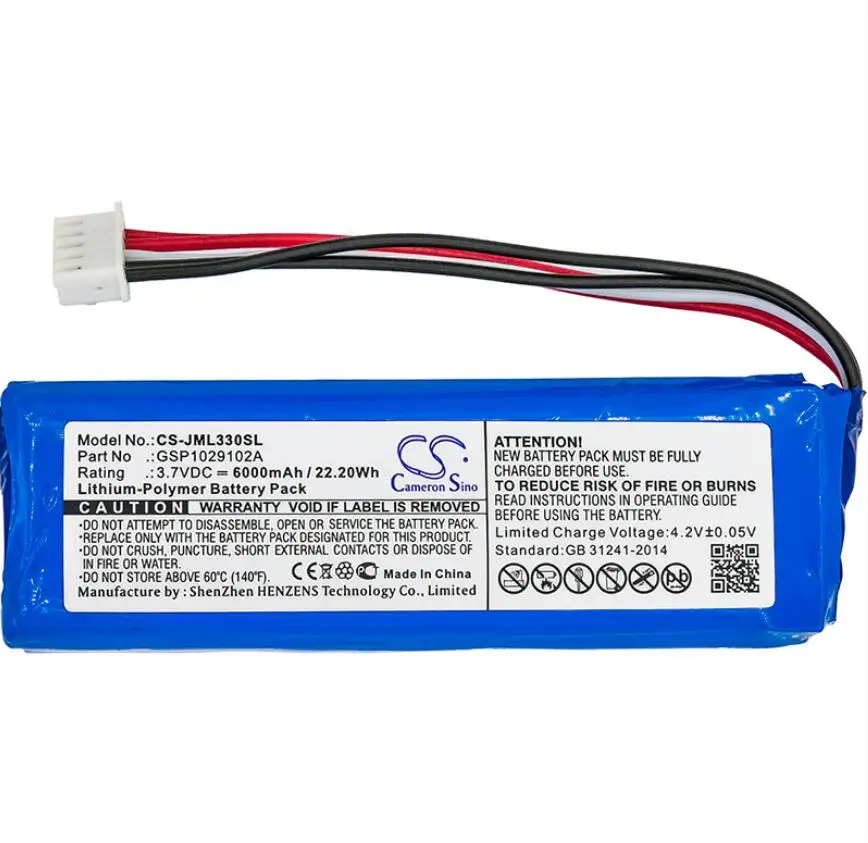 Аккумулятор Cameron Sino 6000 мАч для JBL Charge 3 GSP1029102A|Аккумуляторы мобильных телефонов| |