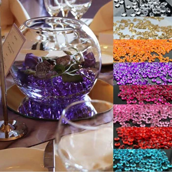 

Hot Sale 2000pcs /pack Scatter Crystals Acrylic Diamonds Confetti Wedding Birthday Graduation Party Decoration Festive Supplies