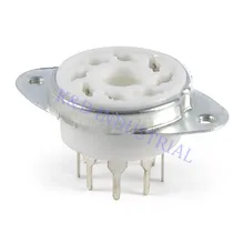 5pcs Octal 8Pin Ceramic Vacuum Tube Socket Top Mount for EL34 6550 KT88 KT66 6SN7 5U4G Valve Base DIY Audio Amp цена 5pcs Octal 8Pin Ceramic Vacuum Tube Socket Top Mount for EL34 6550 KT88 KT66 6SN7 5U4G Valve Base DIY Audio Amp цены онлайн