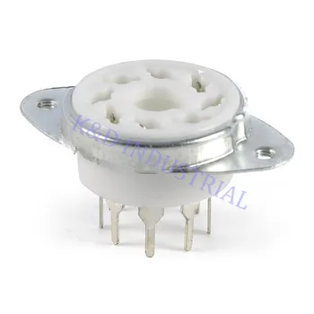 

5pcs Octal 8Pin Ceramic Vacuum Tube Socket Top Mount for EL34 6550 KT88 KT66 6SN7 5U4G Valve Base DIY Audio Amp