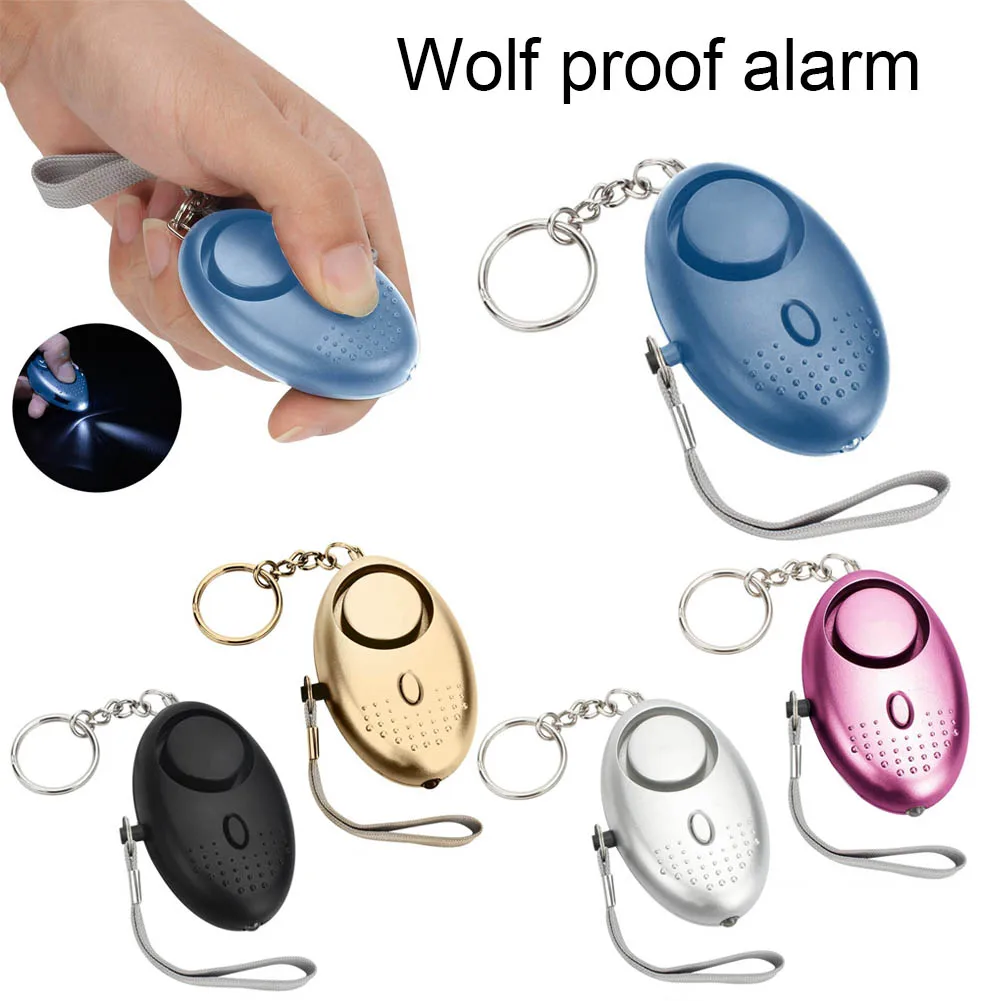 Personal Alarm With LED Light 120DB Anti Lost Wolf Self-Defense Safety Attack Emergency Alarms For Women Kids Elderly XM66