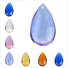 Дизайн капли воды Подвески 100 шт./лот 50 мм люстра с хрустальными призматическими подвесками части для продукты феншуй Свадебные украшения