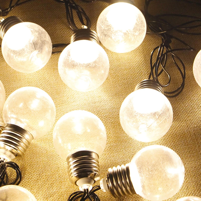 

Novelty EU Plug 20 LED Globe Connectable Party Ball String Lamp Led Christmas Light Fairy Wedding Garden Pendant Garland