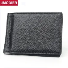 UMODIER, модные, качественные, из натуральной кожи, зажимы для денег, RFID, мужские кошельки, на застежке, кошельки, Ретро стиль, мужской кошелек, кошелек для карт, мужской кошелек