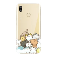  Soft Phone Case For Huawei P8 P9 Lite Mini 2017 Kawaii Cat Silicone Back Cover For Huawei P20 Lite Pro P9 P10 Plus P Smart Case 