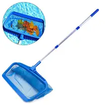 1 шт. открытый плавающий бассейн грабли для листьев профессиональная сетка для очистки алюминиевый пластиковый термоусадочный стержень сверхмощная Сетка Набор для чистки бассейна