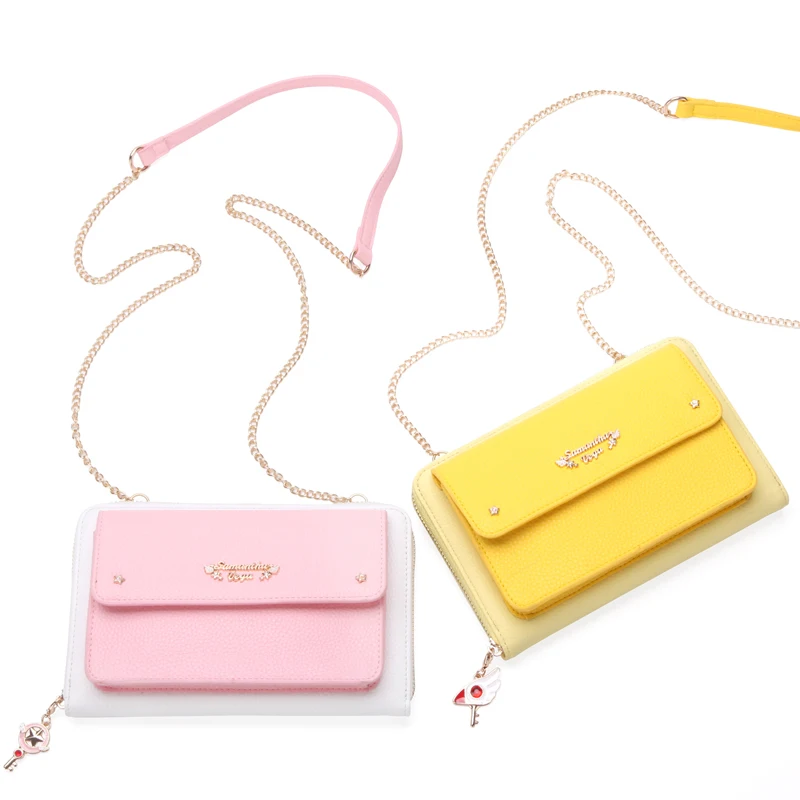 

Cardcaptor Sakura Small Cosplay Chain Bag Card Captor Sakura Satchels Wallet Purse Shoulder Bag Handbag Halloween Christmas Gift