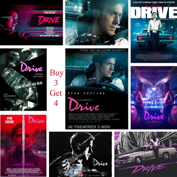 

Drive Ryan Gosling Posters Movie White Coated Paper Prints High Definition Clear Image Home Decoration Livingroom