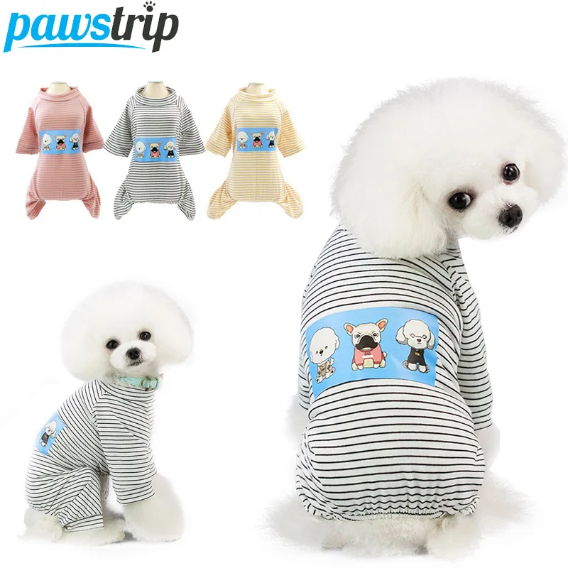 

pawstrip S-2XL Pet Dog Pajamas Small Dog Jumpsuit For Shih tzu French Bulldog Dog Clothes Puppy Clothing Pyjamas