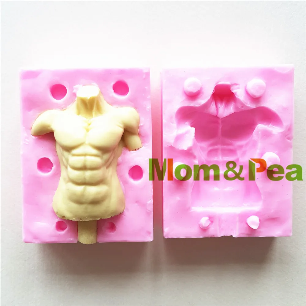 Силиконовая форма Mom & Pea MPA1661 в форме мускулов для мужчин 3D формы украшения торта