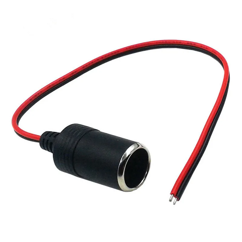 1pc 12V 10A 120W Car Cigarette Lighter Charger Cable Female Socket Plug