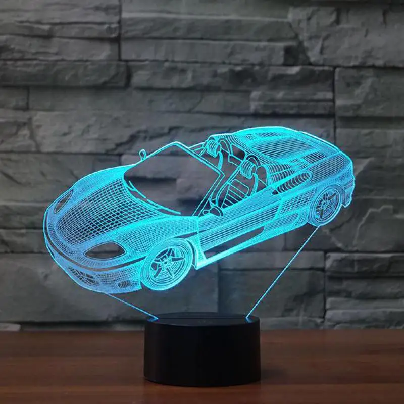Спортивный Автомобиль Моделирование ночник индивидуальные светодиодные