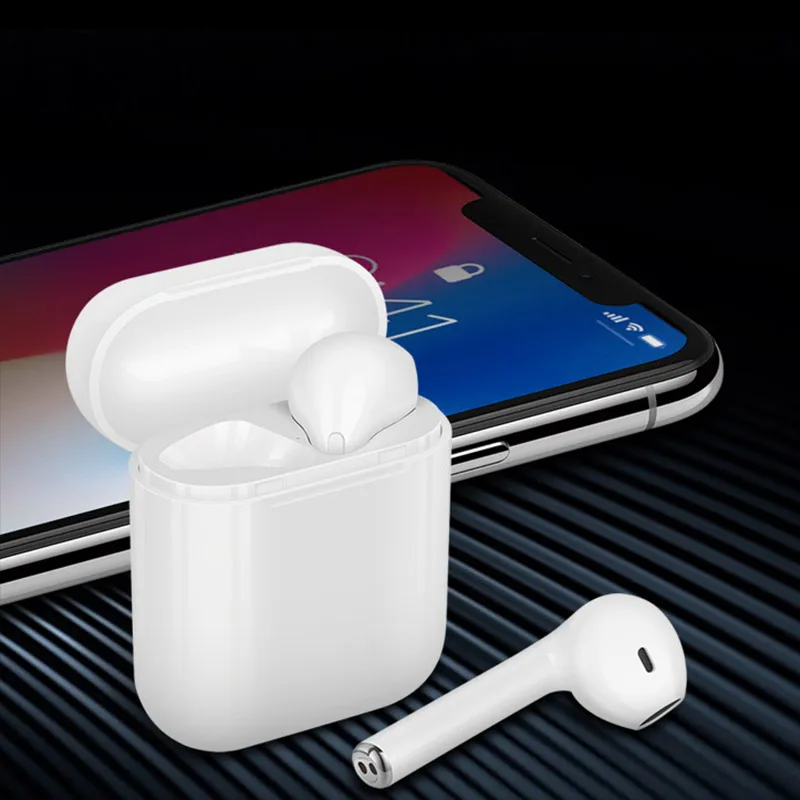

Mini TWS True Wireless Bluetooth Earphone Stereo Sport Earbuds Dual Earphones with Mic for Apple Android With Charging Box