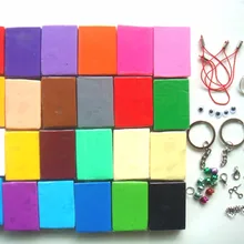 Рождественский подарок 24 шт. Моделирование глины испечь Полимерная глина мягкая+ глина, аксессуар