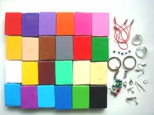 Bestseller 24PC modeling clay bake clay polymer clay soft fimo clay cernit sculpey premo performance  clay + Free clay accessory