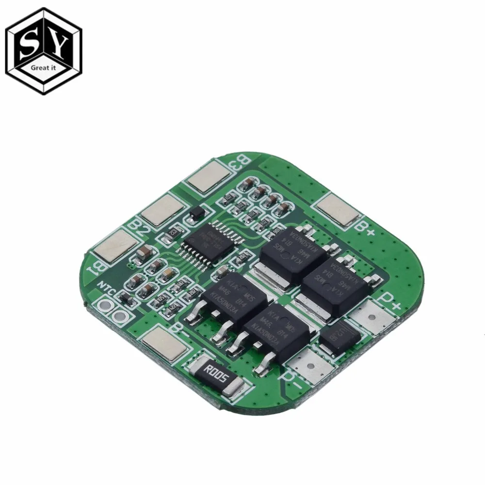 

1PCS 4S 14.8V / 16.8V 20A peak li-ion BMS PCM battery protection board bms pcm for lithium LicoO2 Limn2O4 18650 li battery