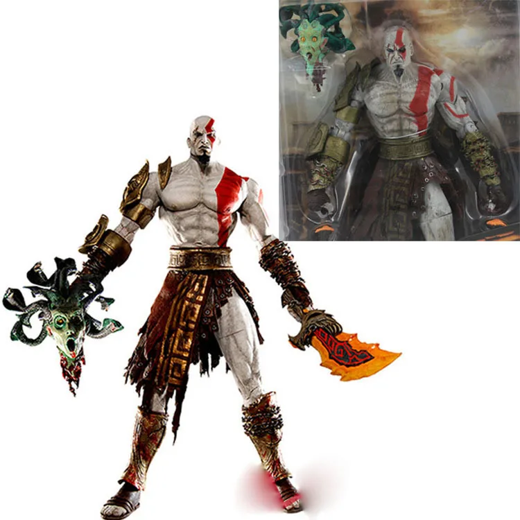 

7.5" NECA God of War Kratos in Golden Fleece Armor with Medusa Head PVC Retail Free Shipping