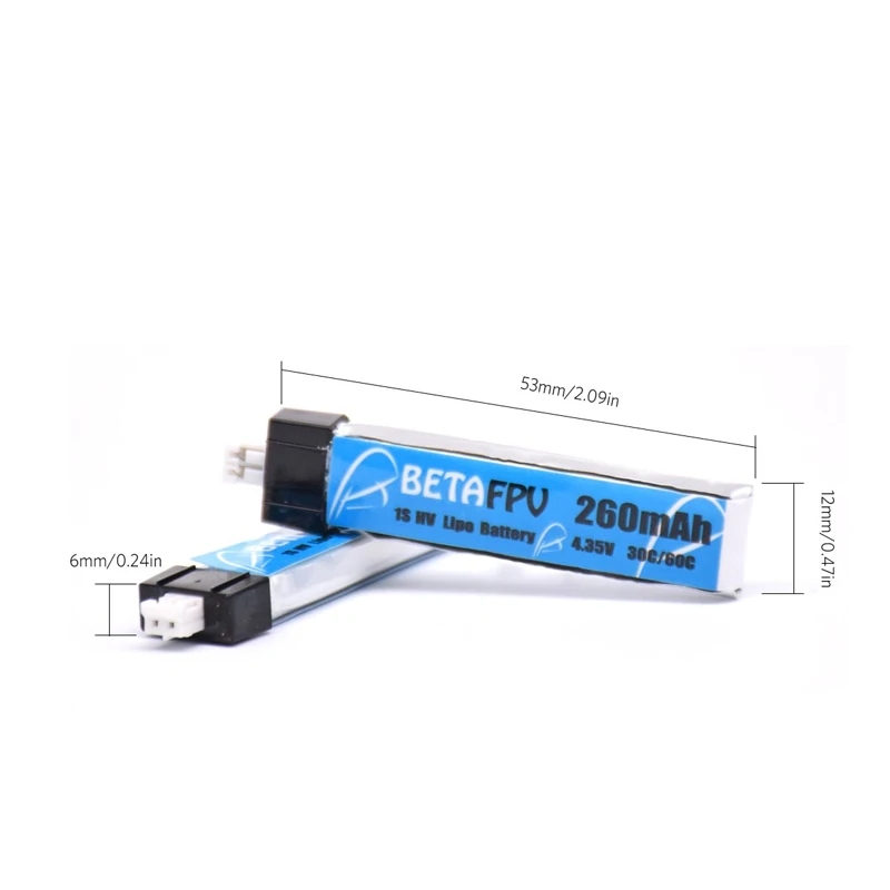 BETAFPV 8 шт. 260mAh HV 1S Lipo батарея 30C 4,35 V с JST-PH 2,0 Powerwhoop разъем для крошечного Whoop лезвия индуктивности