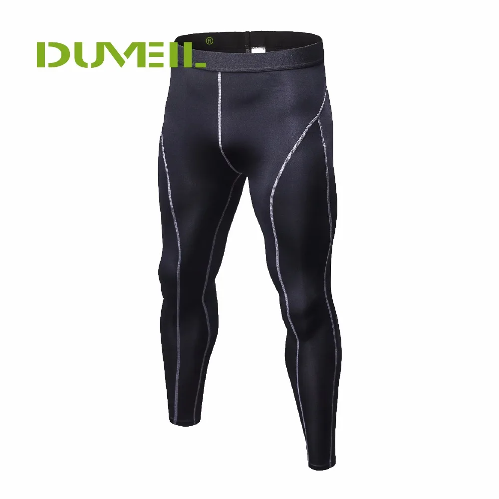 DUVEIL PRO tight Бег для мужчин потливость быстрое высыхание мотобрюки Мужской сжатия Брюки для девочек печати Сращивание спортивн