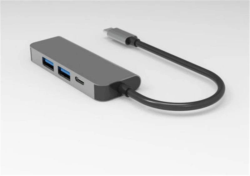 4 в 1 Тип C концентратор к HDMI 4K 2USB 3,0 и зарядка PD порт USB C многопортовый адаптер