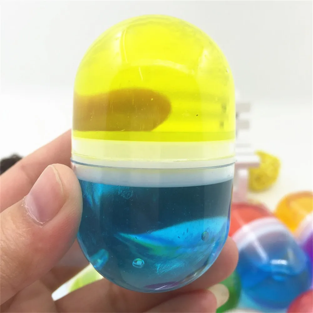 Креативная забавная волшебная таблетка Кристалл двойной цвет слизи Ароматизированная игрушка для снятия стресса Sludge игрушки A# Прямая поставка