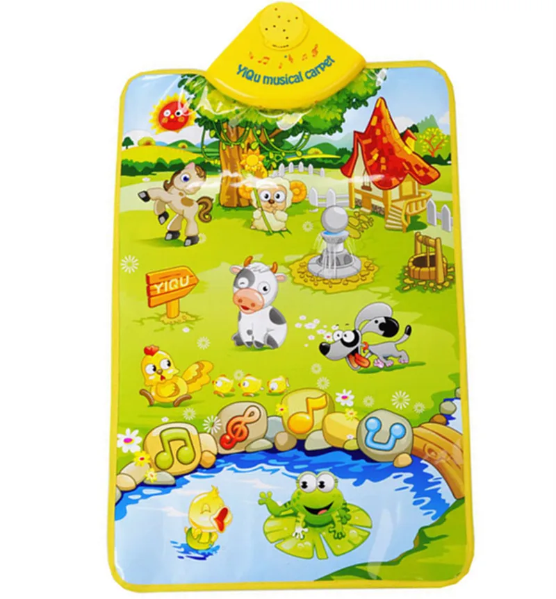 Tapis De Jeu Pour Enfants Jouet Intelligent Animal De Ferme Son Amusant Tapis Musical 40x60cm Aliexpress