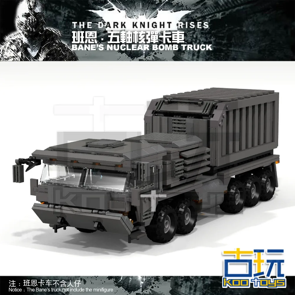 

MOC 1128pcs BANE'S NUCLEAR BOMB TRUCK Batman The Dark Knight Rises SUPER HEROES Minifigures Assemble Building Blocks Kids Toy