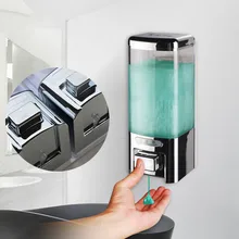 500 мл жидкое мыло диспенсер с настенным креплением аксессуары для ванной комнаты ABS руководство моющее средство диспенсеры для шампуней контейнеры для умывальника