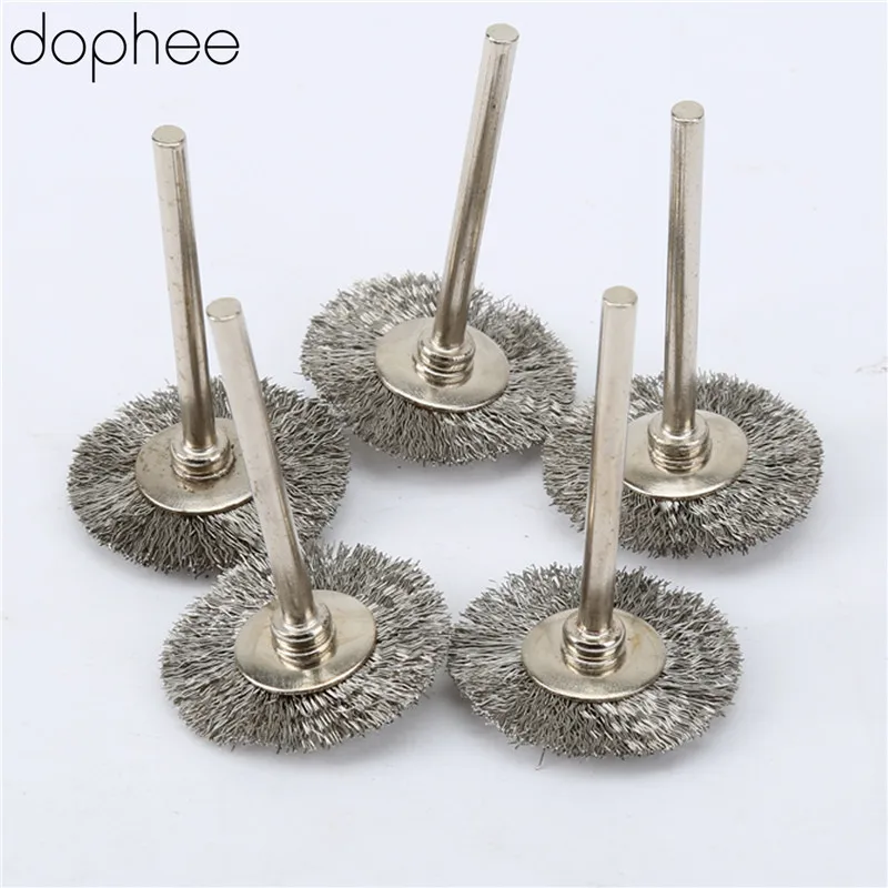 Dopee 5 шт. Аксессуары Dremel проволока из нержавеющей стали 25 мм ...