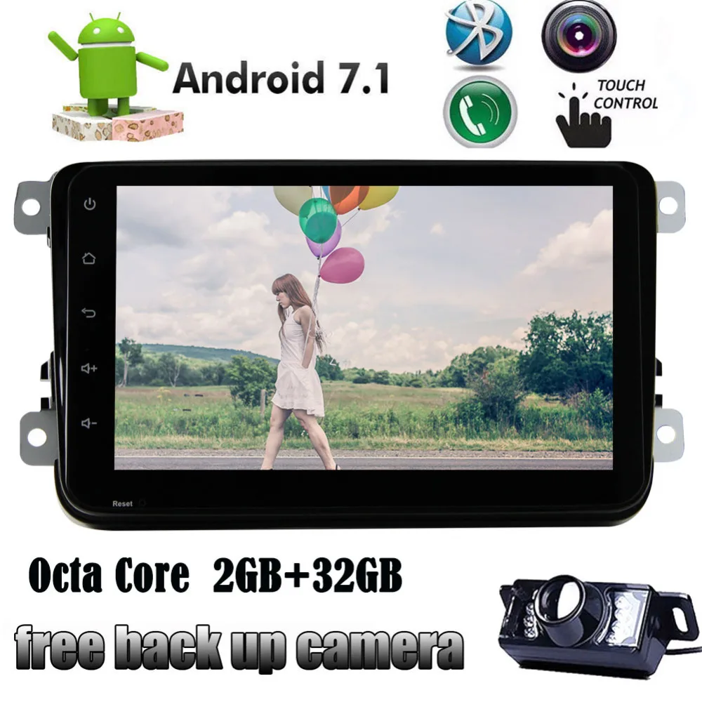 EinCar Android 7 1 Car Stereo Bluetooth GPS Autoradio Double Din In Dash Navigation Vehicle HeadUnit