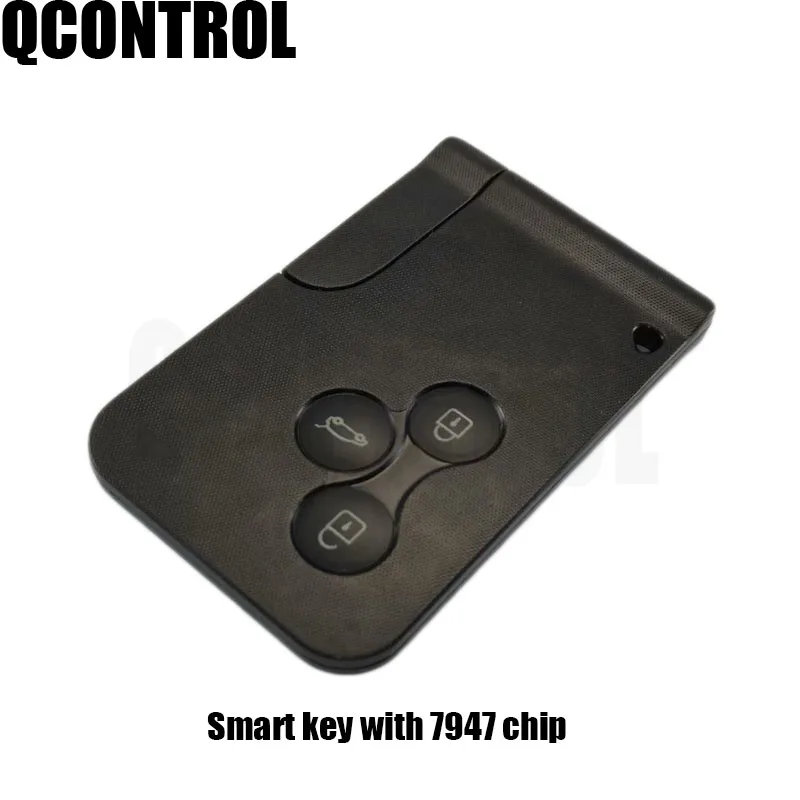 

QCONTROL 3 Buttons Car Remote Smart Key Suit for Renault Megane Scenic 433Mhz with 7947 Chip