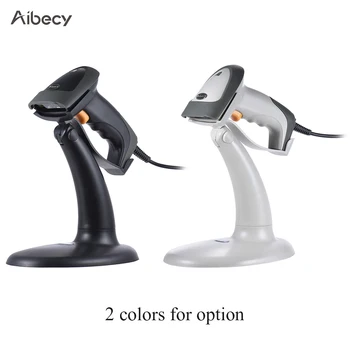 

USB Bi-directional 1D Barcode Scanner Auto Manual Consecutive Scanning Bar Code Reader Adopt 32bit ARM Processor Optical Stand