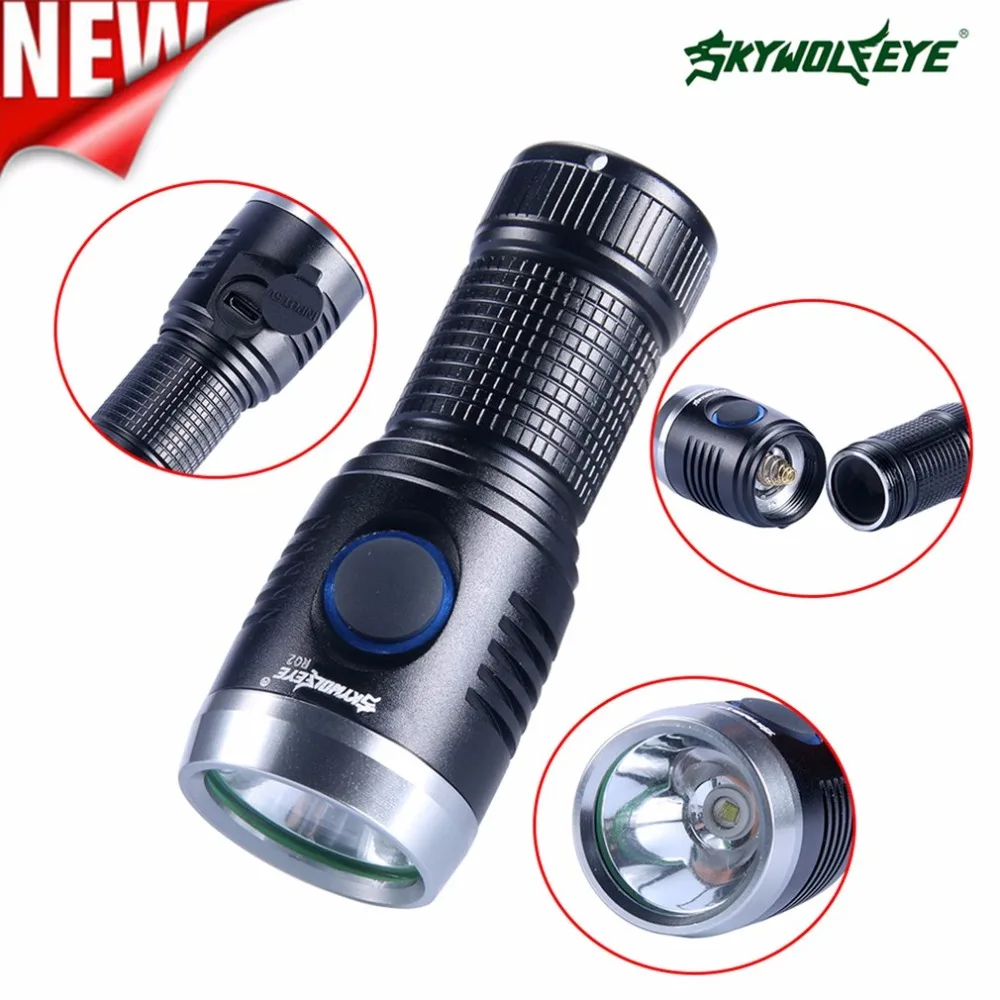 

R02 Telescopic flashlight Portable Powerful Practical Tactical LED Flashlight