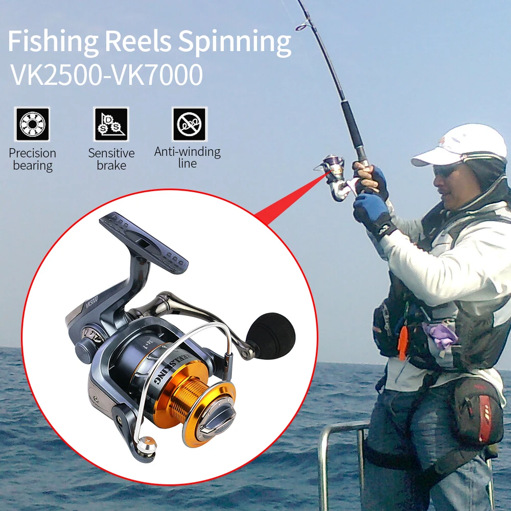 Vertvie High Quality Spinning Fishing Reels Boat Rock 18KG Max Drag