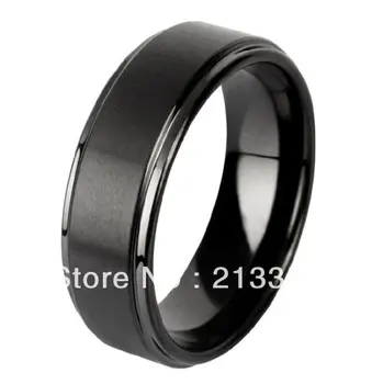 

FREE SHIPPING!USA WHOLESALES CHEAP PRICE BRAZIL RUSSIA CANADA UK HOT SELLING 8MM STEPPED SATIN BRIDAL MENS TUNGSTEN WEDDING RING