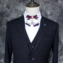 Стильный галстук прекрасный Жених галстуки-бабочки свадебные подарки на день рождения элегантные бабочки шелковые Пряжа галстук-бабочка Gravata