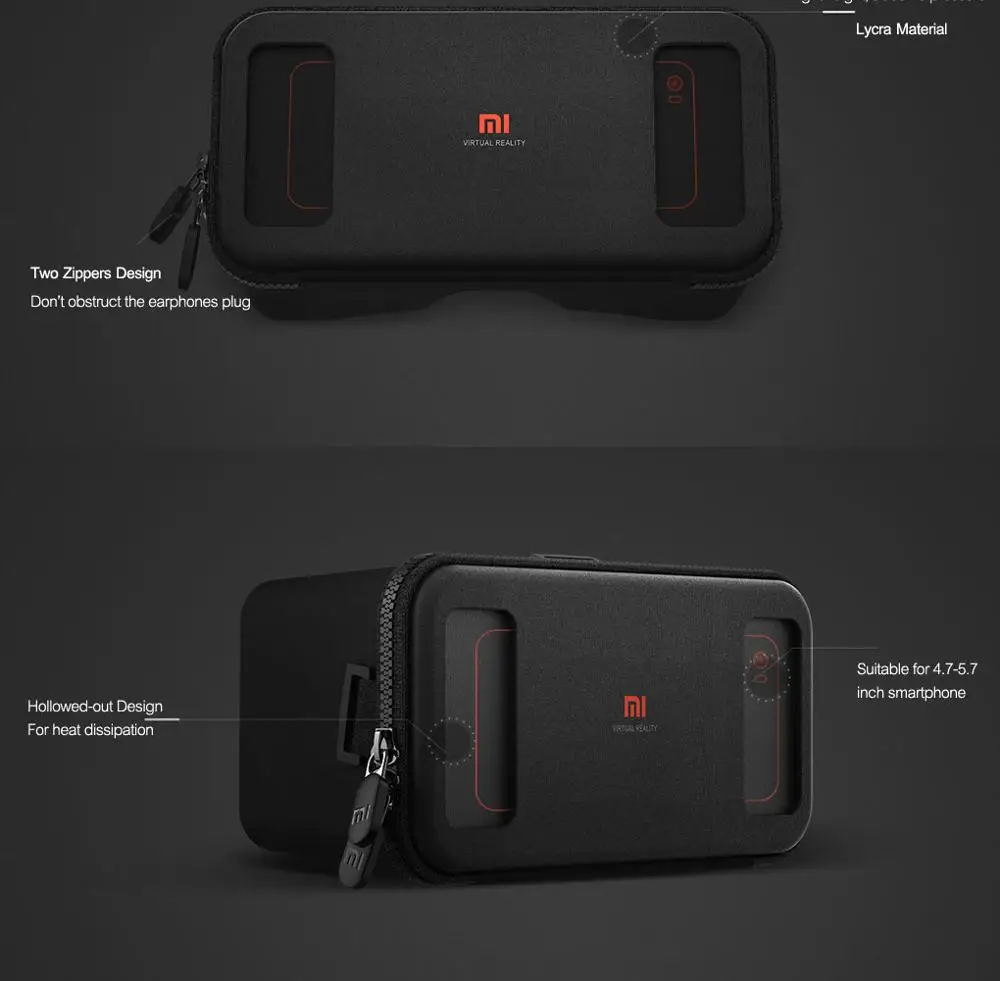 Original Xiaomi 3D VR Box Virtual Reality 3D Glasses Cardboard Immersive For 4.7-5.7 Inches Smartphones (8)