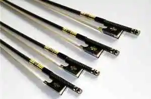 7 шт. PRO 4/4 полный размер углеродного волокна скрипки лук с grillwork Ebony лягушка