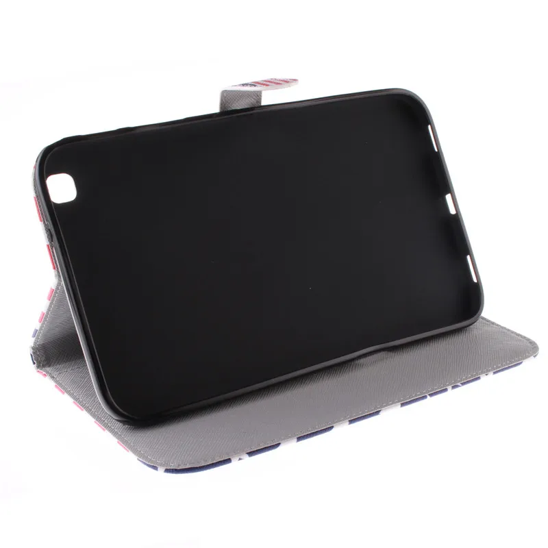 Colorful Wallet Case for Samsung Galaxy Tab 3 8.0 Case T310 T311 PU Leather Stand Case With Card Slot For Galaxy Tab 3 8.0 inch (70)