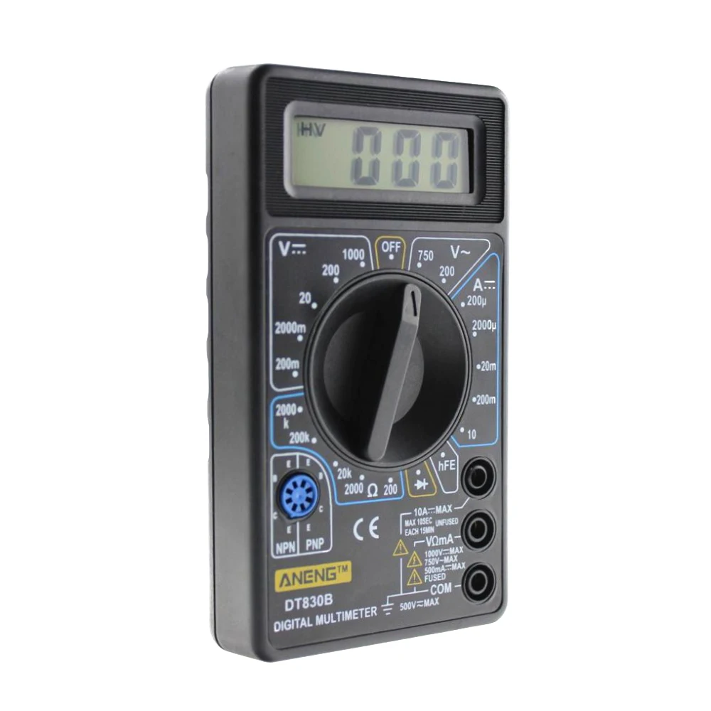 MYLB-ANENG DT830B мини ЖК-дисплей цифровой мультиметр электрический Вольтметр Амперметр ом Тестер AC/DC 750/1000 В Amp Вольт Омметр multi