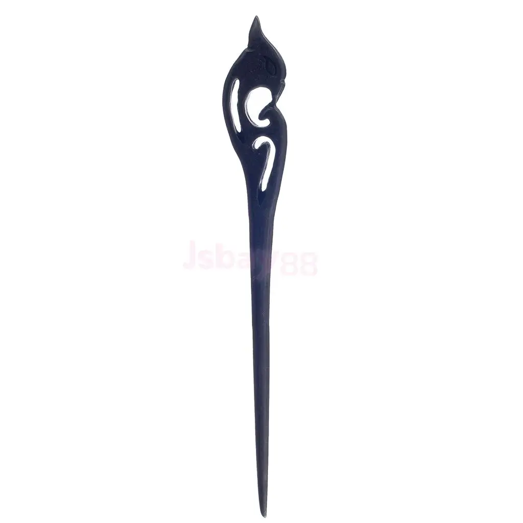 

Vintage Hollow Out Carved Wooden Hair Pin Stick for Women Ebony Hair Craft