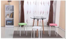 Living room stool Dressing table red stool bathroom yellow color free shipping