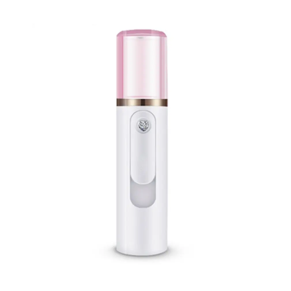 

Portable Hand-Held Facial Steamer With Usb Charging Treasure Function Beauty Water Meter Led Steam Face Humidifier