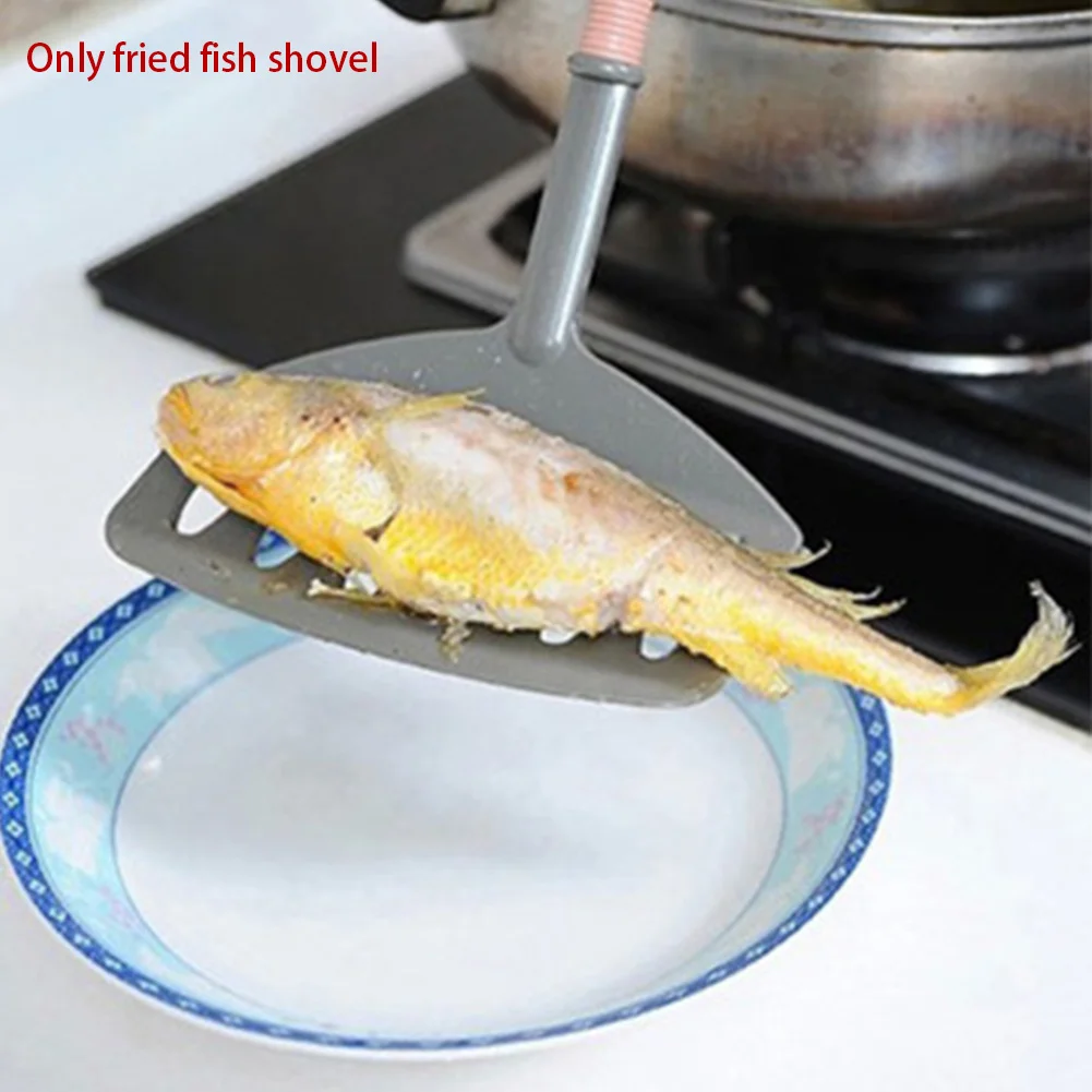 Кухонный шпатель для жарки рыбы с прорезями Тернер с широким лезвием кухонная утварь нейлоновая жаростойкая кухонная посуда кухонная утварь